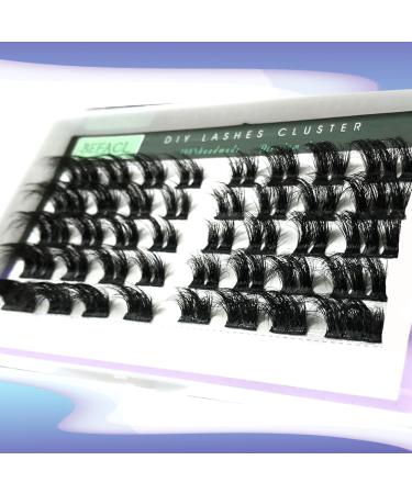Cluster Eyelash Extensions 3D Flat - DIY Mink Lash Clusters (D Curly 9-18mm) for Self Application | Befacl - Buy Online on GoSupps.com