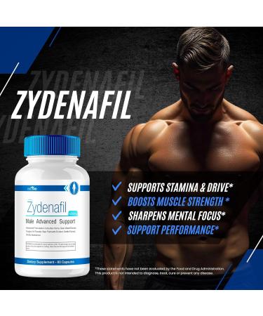 VIVE MD Zydenafil Pills for Men Advanced Formula - Zydenafil Male Pills - Zydenafil 1200mg for Maximum Strength with Tongkat Ali Saw Palmetto Horny Goat Weed Reviews (60 Capsules) - Buy Online on GoSupps.com