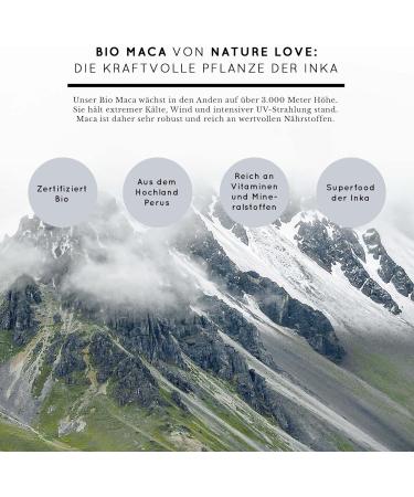 Buy Nature Love Bio Maca Red - 180 Vegan Capsules 3000mg Daily Dose Organic with Natural Vitamin C - High Potency Made in Germany - Buy Online on GoSupps.com