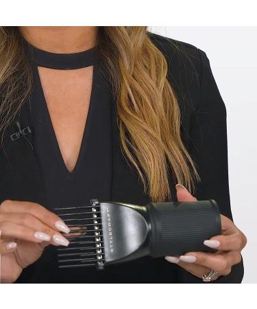 StyleCraft Hair Pik Attachment for 1.55-2 Inch Dryer Nozzles - Straighten and Dry Hair with Hot Rod Technology - Buy Online on GoSupps.com