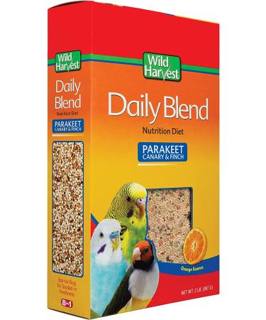 Wild Harvest Daily Blend 2lb - Nutritious Food for Parakeets, Canaries, and Small Birds - Buy Online on GoSupps.com