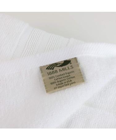 Made Here American Heritage 100% Organic Cotton Luxury Washcloth(8pk) - White 8 Piece Set - Buy Online on GoSupps.com