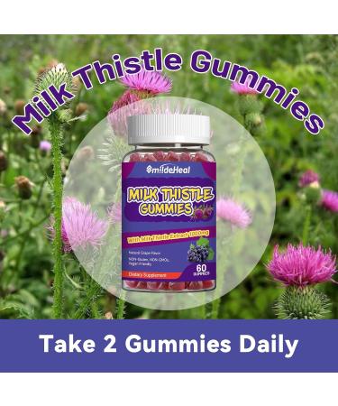 Milk Thistle Gummies Milk Thistle Extract 1000mg Liver Detox Antioxidant Support Non-GMOs Non-Gluten Vegan Milk Thistle Supplement 60 Count 60 Count (Pack of 1) - Buy Online on GoSupps.com