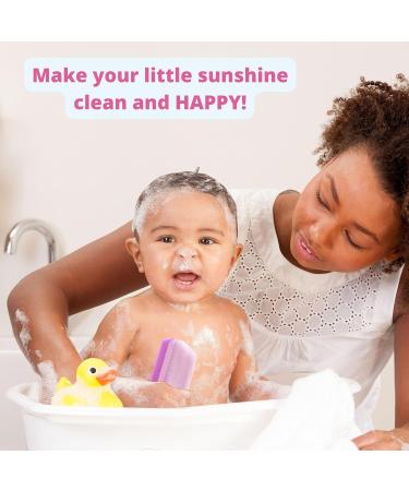Buy Baby Bath Sponge & Extra Soft Cradle Bonnet Brush - 6 Pack Silicone Massage Combs | International Shipping Available - Buy Online on GoSupps.com