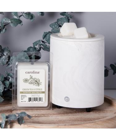 Carolina Candle Green Tea & Citrus Scented Wax Melts - 6 Cubes Soy-Based 2.46 oz | International Shipping Available - Buy Online on GoSupps.com