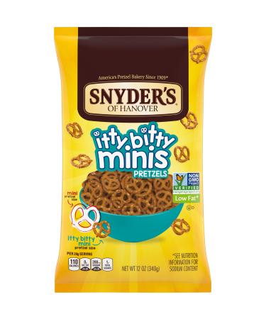 Snyder's of Hanover, Itty Bitty Minis Pretzels, 12 Oz Bag