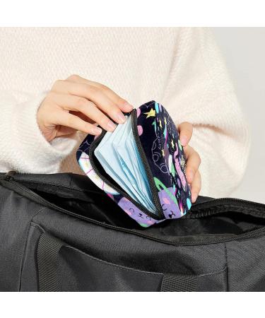 Buy Women's Cartoon Pilot Cat Pattern Storage Pocket Stillpad Keeper - Portable Period Kit Bag for Girls - Buy Online on GoSupps.com