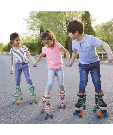 Woolitime Adjustable Roller Skates for Kids | Small Size (10C - 13C) | Light Up Wheels | Boys & Girls Toddler Roller Skates - Buy Online on GoSupps.com
