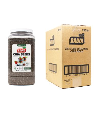 Badia Organic Chia Seed, 5.5 Pound (Pack of 2) - Buy Online on GoSupps.com