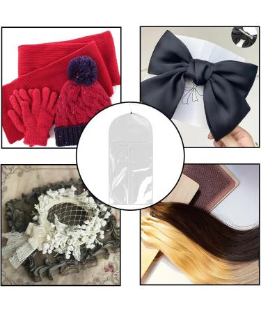 Hair Extension Bag - Home Wig Hair Extension Storage Bag with Hanger Lightweight Bag Breathable Real Hair Wig Container for Living Room Hairdressing Salon White - Buy Online on GoSupps.com