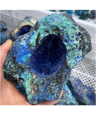 Natural Crystal Rough Natural Azurite Raw Gemstone Needle Cluster Malachite Geode Crystal Stone Collectible 1pc 400-500g - Buy Online on GoSupps.com