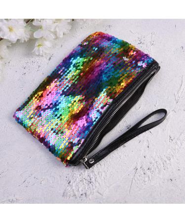 Lurrose Color Changing Sequin Cosmetic Bag - Fashionable Clutch Handbag & Colorful Makeup Organizer - Buy Online on GoSupps.com