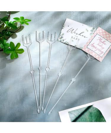 240 Pcs Floral Picks Card Holder - Fork Shape 9.4 Inch for Valentine's Day Wedding Decoration - Buy Online on GoSupps.com