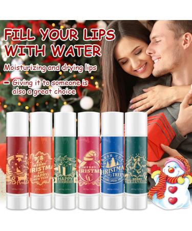 lip care for Christmas Christmas lip balm set 6 pieces lip care gift set lip care winter lip balm set Christmas gift A - Buy Online on GoSupps.com