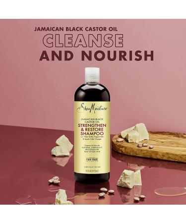 Shea Moisture Jamaican Black Castor Oil Strengthen, Grow & Restore Shampoo & Conditioner Set - 16 oz. & 13 oz. Combination Pack - Buy Online on GoSupps.com