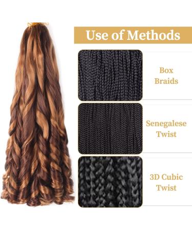 8 Packs French Curly Braiding Hair 22 Inch Loose Wave Spiral Curly Crochet Hair for Black Women Pre Stretched Braiding Hair with Curly Ends (22 inch 33-30) 22 Inch(pack of 8) 33-30 - Buy Online on GoSupps.com