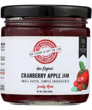 The Backyard Food Company, New England Cranberry Apple Jam, 7.6 oz Jar