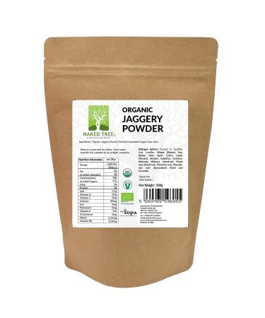 Naked Tree Organic Jaggery (Panela/Gor) Powder 500gm - Buy Online on GoSupps.com