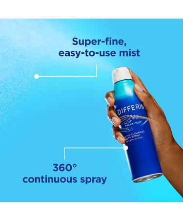 Differin Acne Body Spray 6 oz - Salicylic Acid Treatment for Back, Chest, and Shoulders - Buy Online on GoSupps.com