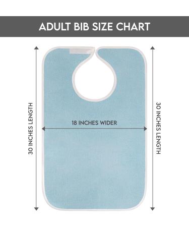 Unisex Adult Bibs Waterproof & Washable Bibs for Eating Adjustable Snap Closure Clothing Protectors for Elderly Dining(3 Pack) - Buy Online on GoSupps.com