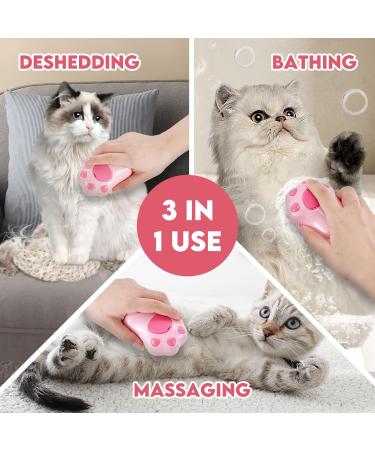 Steamy Cat Brush - 3 in 1 Shedding, Bath, & Massage Grooming Tool | Steamy Dog Brush for Cats | Pet Supplies - Buy Online on GoSupps.com
