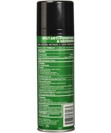Brut Men Deodorant Aerosol Classic Scent Spray 4oz - Anti-Perspirant - Buy Online on GoSupps.com