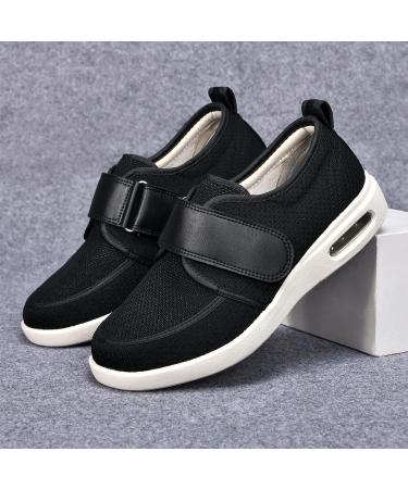 SDEQA Adjustable Diabetic Shoes for Men and Women - Extra Wide Walking Shoes for Elderly with Foot Pain Relief and Neuropathy - Size 12A - Buy Online on GoSupps.com