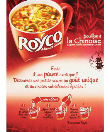  Royco Royco Dehydrated Soup Chinese-Style Broth 3 Sachets of 20 cl - 45 g - Pack of 6 - Buy Online on GoSupps.com
