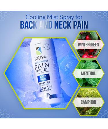 KaLaya New Cooling Pain Relief Spray for Back and Neck Muscle (Pack of 3) - Topical Analgesic with Extra Strength for Instant Relief 60 ml (Pack of 3) - Buy Online on GoSupps.com