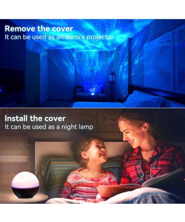 Galaxy Projector with LED Nebula Cloud Night Light, Remote Control, White Noise, Timer, Bluetooth Speaker - Black | Home Theater & Party Room Decor - Buy Online on GoSupps.com