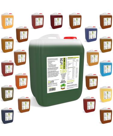 ASVITA beverage concentrate Fresh Mix 1:80 |5 liters of canister - beverage syrup sugar -free - 22 delicious flavors (pomegranate)
