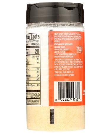 365 by Whole Foods Market Parmesan Grated Cheese - 8oz - Buy Online on GoSupps.com