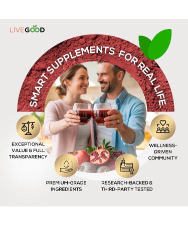 LiveGood Super Reds Organic Superfood Powder with Beetroot and Organic Pomegranate Powder Antioxidant Fruit Blend and Red Beets Supplements for Daily Energy (30 Servings) - Buy Online on GoSupps.com