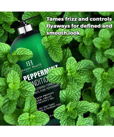 Botanic Hearth Peppermint Hair Conditioner 16 fl oz - Volumizing for Fine & Thin Hair - Paraben & Sulfate Free - Men & Women - Dry, Damaged, Color Treated - Buy Online on GoSupps.com