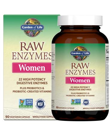 Garden of Life RAW Enzymes Women 90 Vegetarian Capsules - Buy Online on GoSupps.com