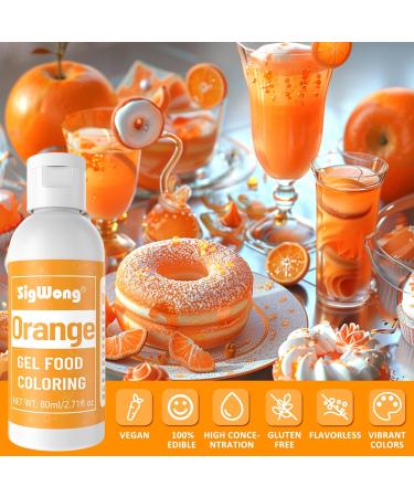 Gel Food Coloring - 80ml Orange Gel Based Food Dye Vibrant Tasteless Concentrated Food Coloring for Cake Cookie Decorating Easter Egg Icing Fondant Baking Macaron - 2.71 Fl.Oz Bottles (Christmas) - Buy Online on GoSupps.com