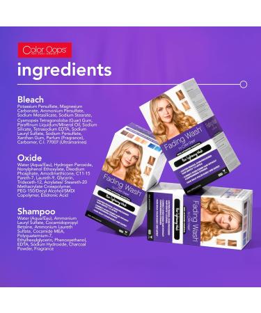 Color Oops Fading Wash Kit with Activated Charcoal - Best Bleach Wash Shampoo for Hair Color Removal - Buy Online on GoSupps.com