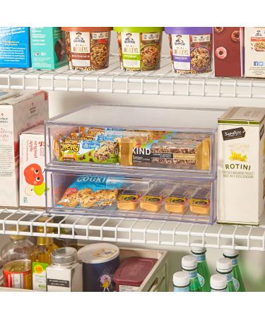 STORi Audrey Clear Plastic Organizer Drawer for Vanity | Stackable Makeup Organization for Cosmetics and Beauty Supplies | Made in USA - Buy Online on GoSupps.com