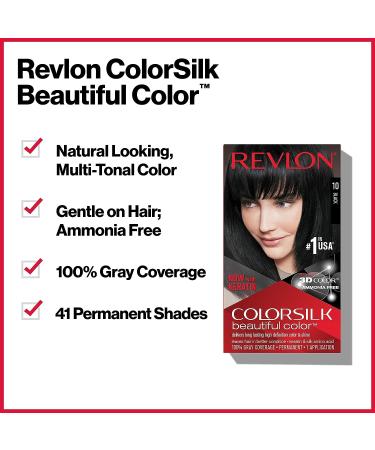 Revlon Colorsilk Permanent Hair Color 60 Dark Ash Blonde - Pack of 3 | Ammonia-Free Dye with Gray Coverage, Keratin & Amino Acids - Buy Online on GoSupps.com