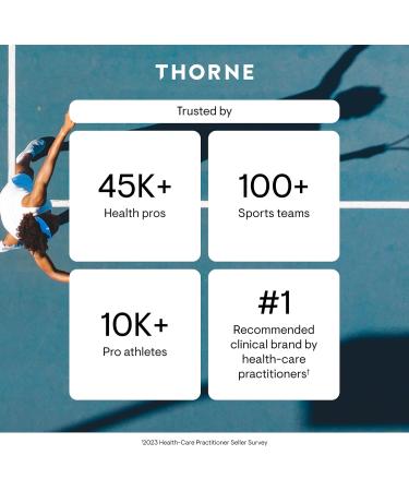 THORNE - Magnesium Glycinate - Supports Restful Sleep Muscle Relaxation Heart Health & Metabolism* - Chelated Magnesium Capsules - Third-Party Certified - Gluten Dairy & Soy-Free - 90 Servings 90 Count (Pack of 1) - Buy Online on GoSupps.com