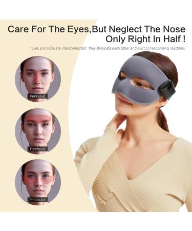 Sinus Heated Face Mask - Extra Large Eye Mask with 3 Temperature & 4 Timer Settings for Migraine Relief Eye Fatigue & Sinus Discomfort - International Shipping Available - Buy Online on GoSupps.com