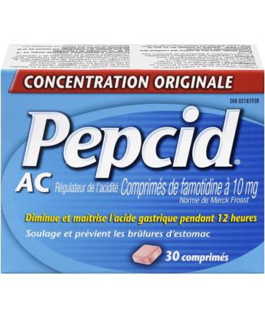 Pepcid Acid Controller Original Strength Acid Reducer and Antacid for Heartburn Prevents & Relieves Heartburn 10mg 30 Count - Buy Online on GoSupps.com