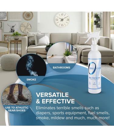 Zero Odor Multi-Purpose Household Odor Eliminator Trigger Spray - 8oz Unscented - Pack of 1 - Buy Online on GoSupps.com