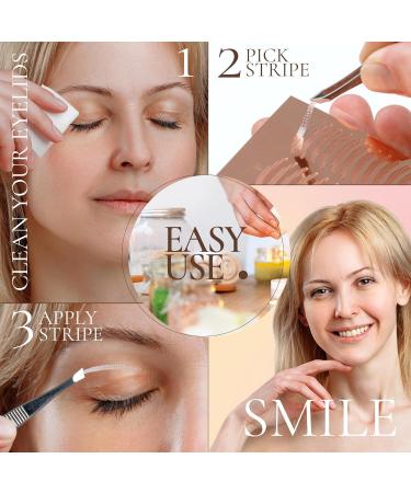 Venicce Love Invisible Eyelid Strips - No Surgery - Natural Strips for Shiny Eyes - Gentle on the Skin and Effective Against - Buy Online on GoSupps.com