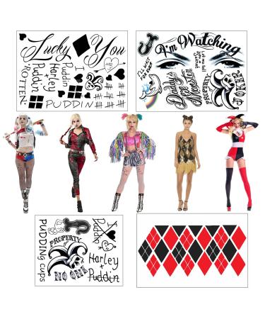 Updated 2022 Professional HQ Complete Temporary Tattoos - All Versions - 4 Sheets w/ 30+Tats - Halloween Costume/Cosplay