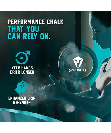 SpartaFlex 10.5oz Rock Climbing Chalk with Free Refillable Chalk Ball - Ideal for Weightlifting, Kettlebells, Gymnastics, and More! - Buy Online on GoSupps.com