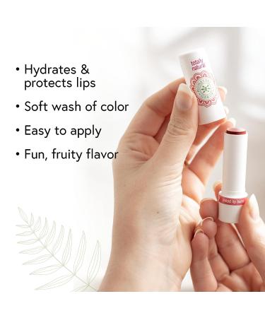 Honeybee Gardens Organic Vegan Gluten-Free Tinted Lip Balm - Nudie Patootie for Color & Nourishment - Buy Online on GoSupps.com