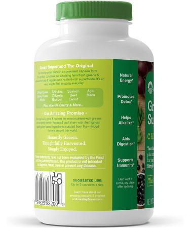 Amazing Grass Green Superfood - 150 Capsules | Vitality Boost & Nutrition - Buy Online on GoSupps.com