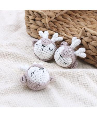 Handmade Crochet Baby Pacifier Chain - Infant Accessories & Gift for Newborn Girls | Safe Bite Ring Toy Ornaments - Buy Online on GoSupps.com
