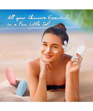 HOLD ME TIGHT 60ml Premium Travel Bottles for Toiletries Leak proof and TSA Approved Pack of 4 Refillable Squeezable Containers - Buy Online on GoSupps.com